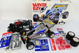 Tamiya - A boxed Tamiya #58087 1:10 scale RC High Performance Off Road Racer 'Manta Ray'.