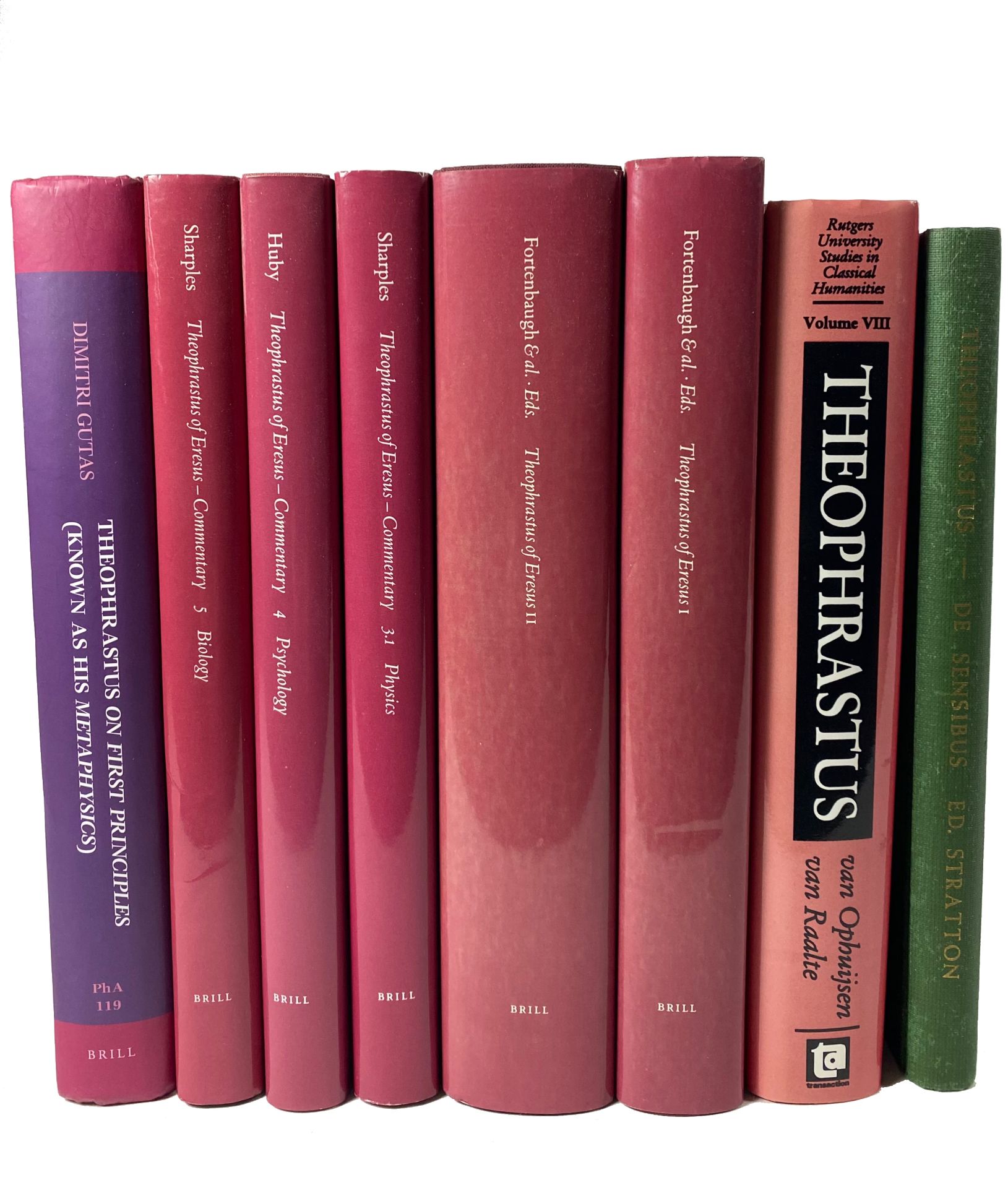 THEOPHRASTUS -- FORTENBAUGH, W.W., R.W. SHARPLES, (a.o.), ed. & transl. Sources for his life