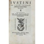 JUSTINUS. Ex trogi Pompeii historiis externis libri xliv his accesit ex Sex
