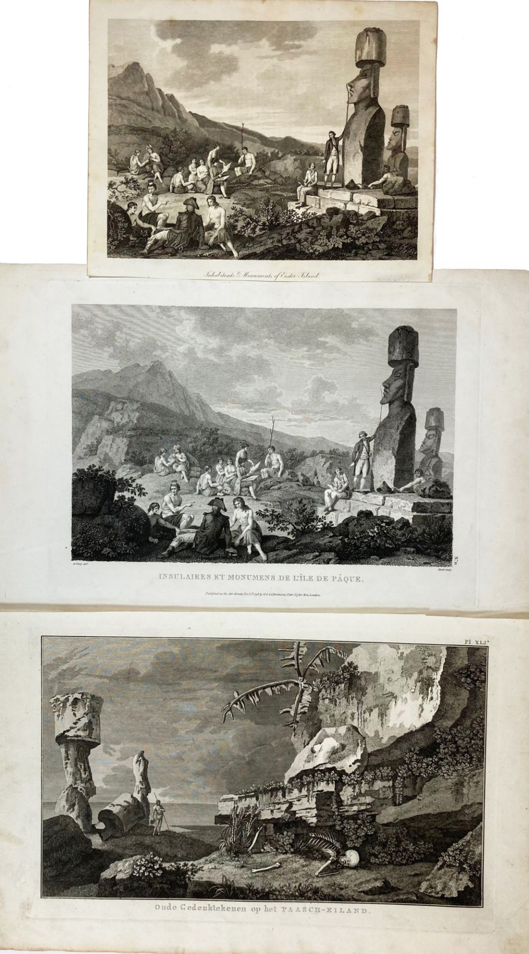PACIFIC/EASTER ISLAND -- "INSULAIRES et Monumens de l'Île de Pâque". (London, G.G