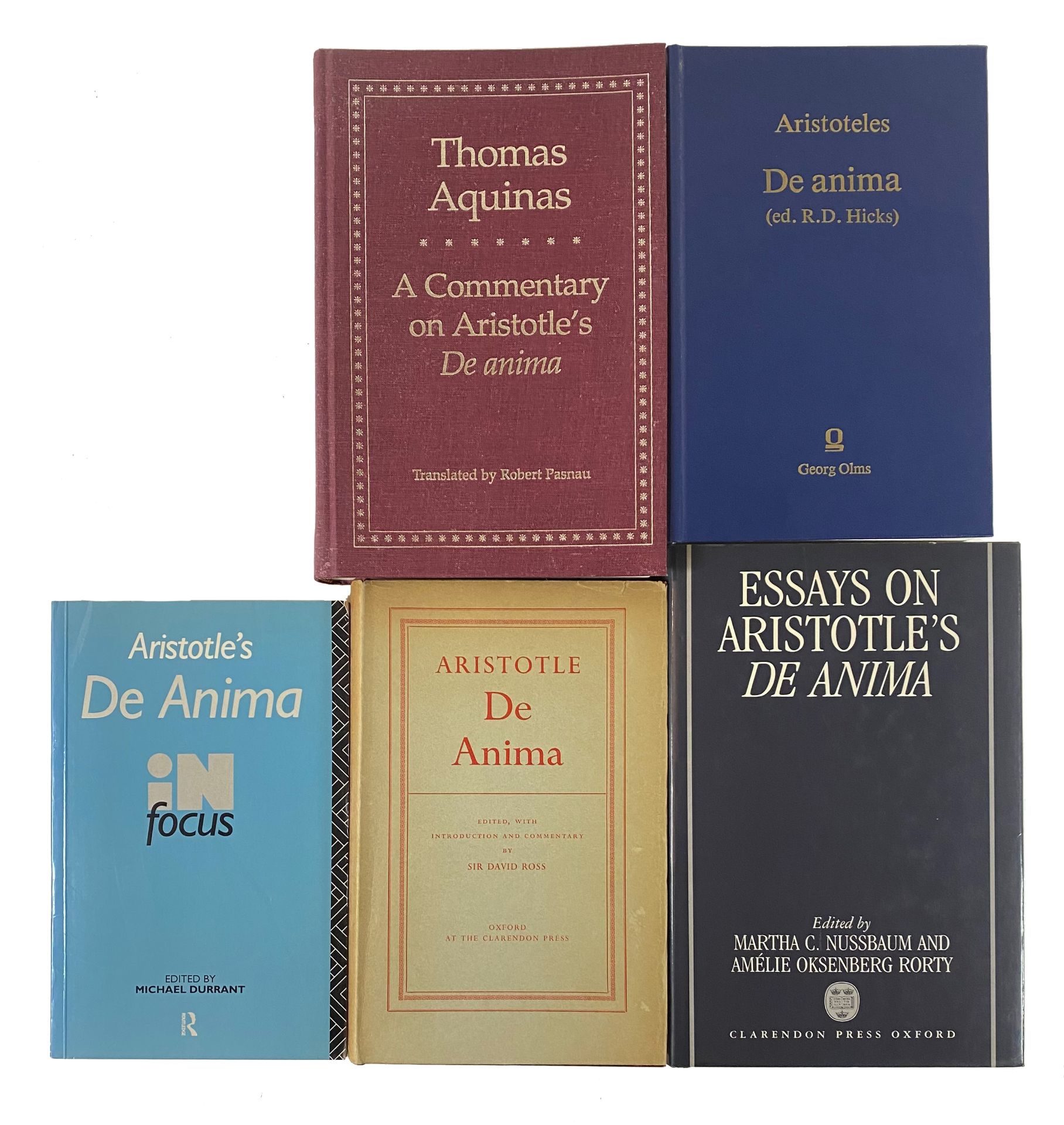 ARISTOTELES. De anima. Ed. w. introd. & comm. by D. Ross. 1961. Ocl