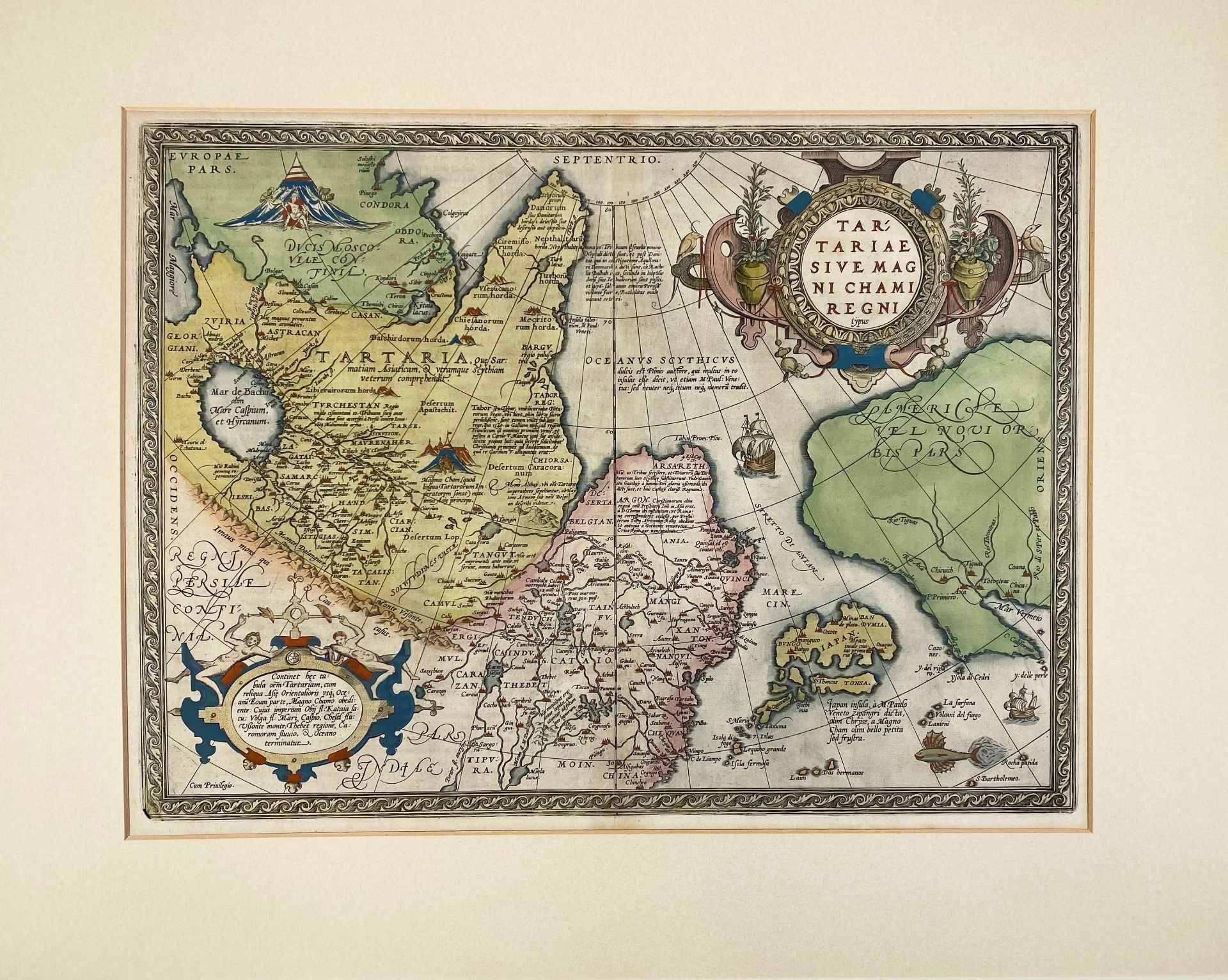 ASIA -- "TARTARIAE SIVE MAGNI CHAMI REGNI". (Lond., J. Norton, 1606). Engr. map