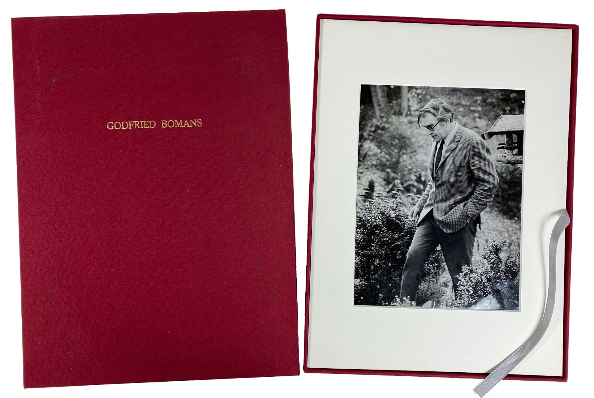 BOMANS, Godfried -- COLLECTION of 4 gelatine silver photos of Godfried Bomans, all