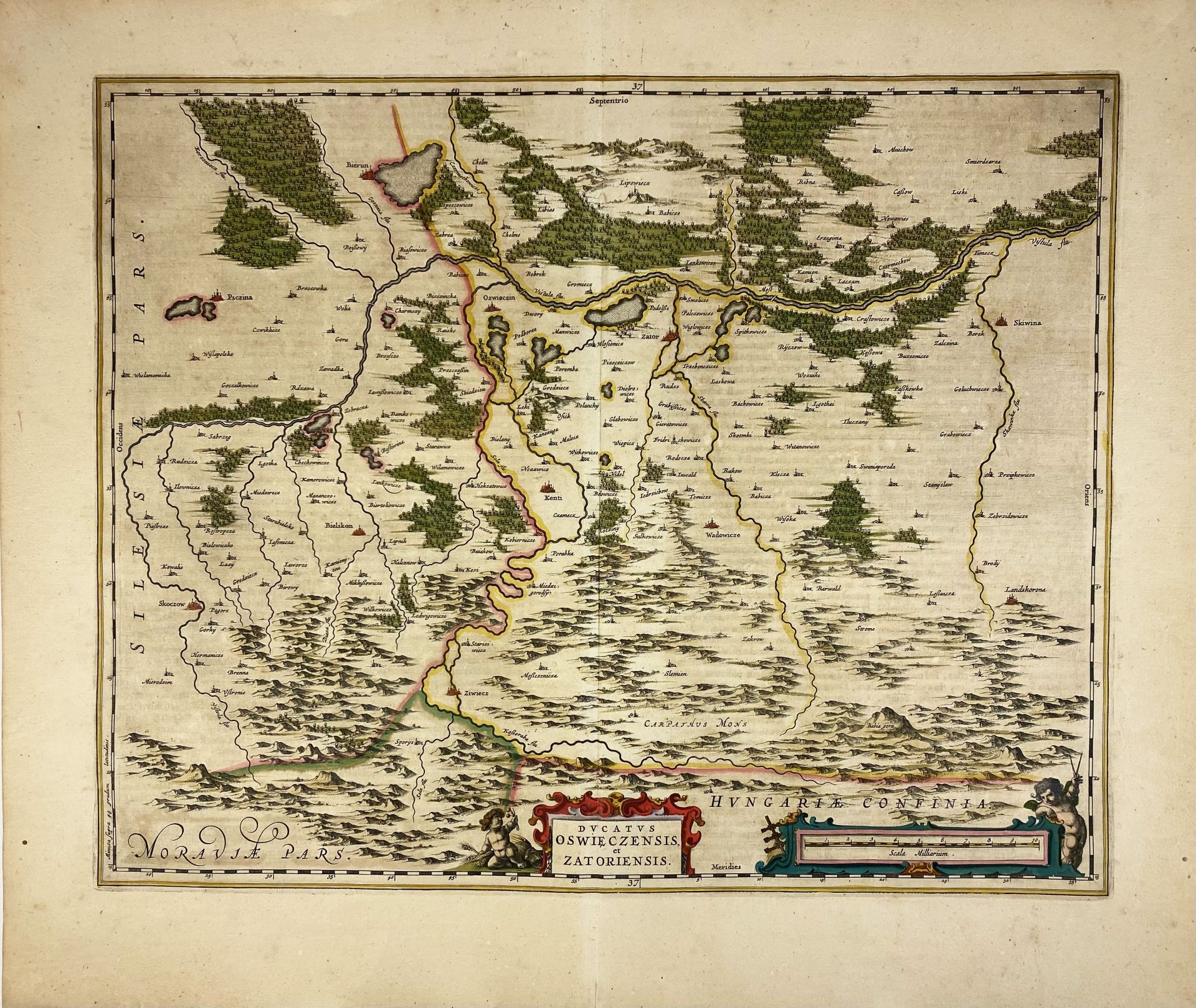 EASTERN EUROPE -- POLAND -- "DUCATUS OSWIECZENSIS, et Zatoriensis". (Amst., J. Blaeu, 1662). Engr