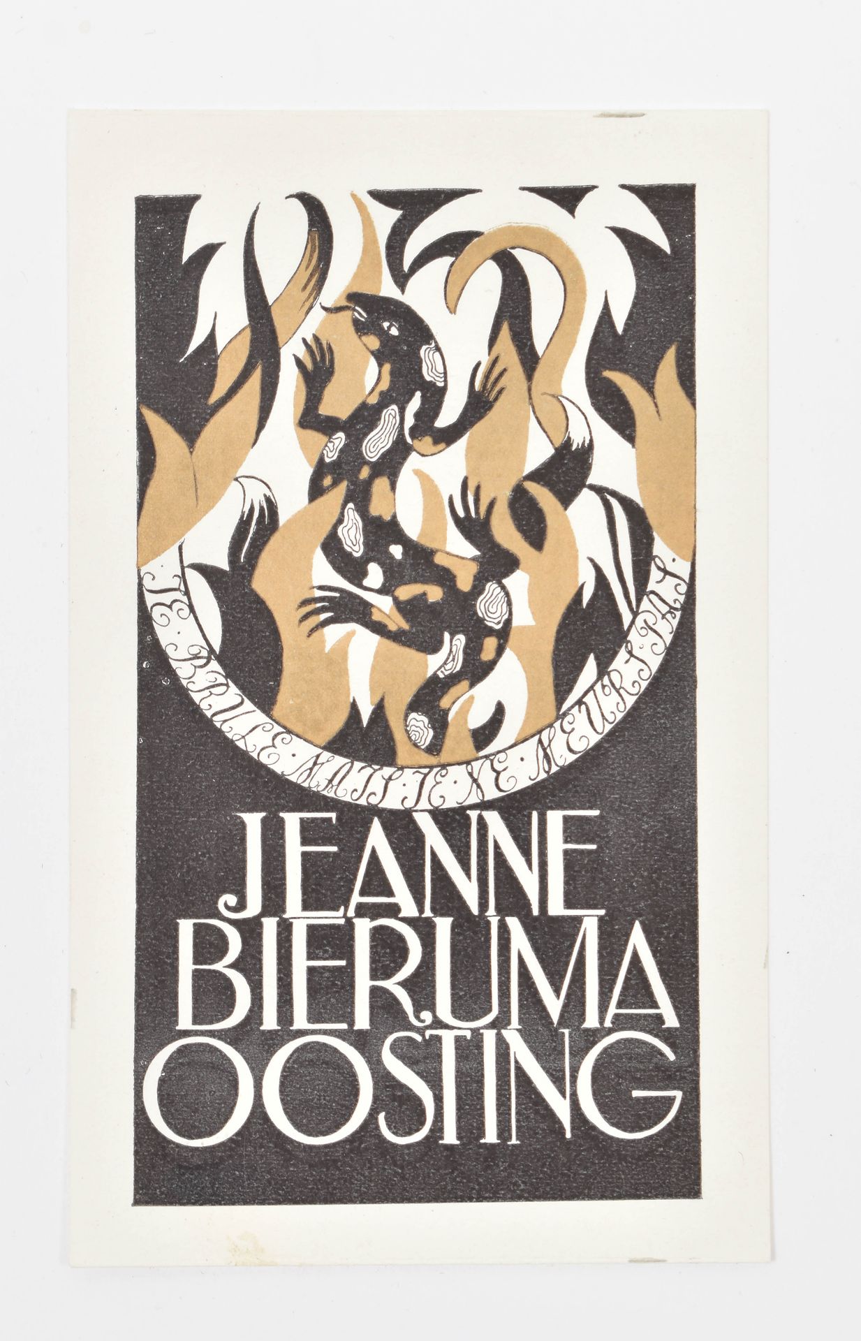 EX LIBRIS -- COLLECTION of 65 woodcut ex libris by J. Bieruma Oosting - Bild 7 aus 13