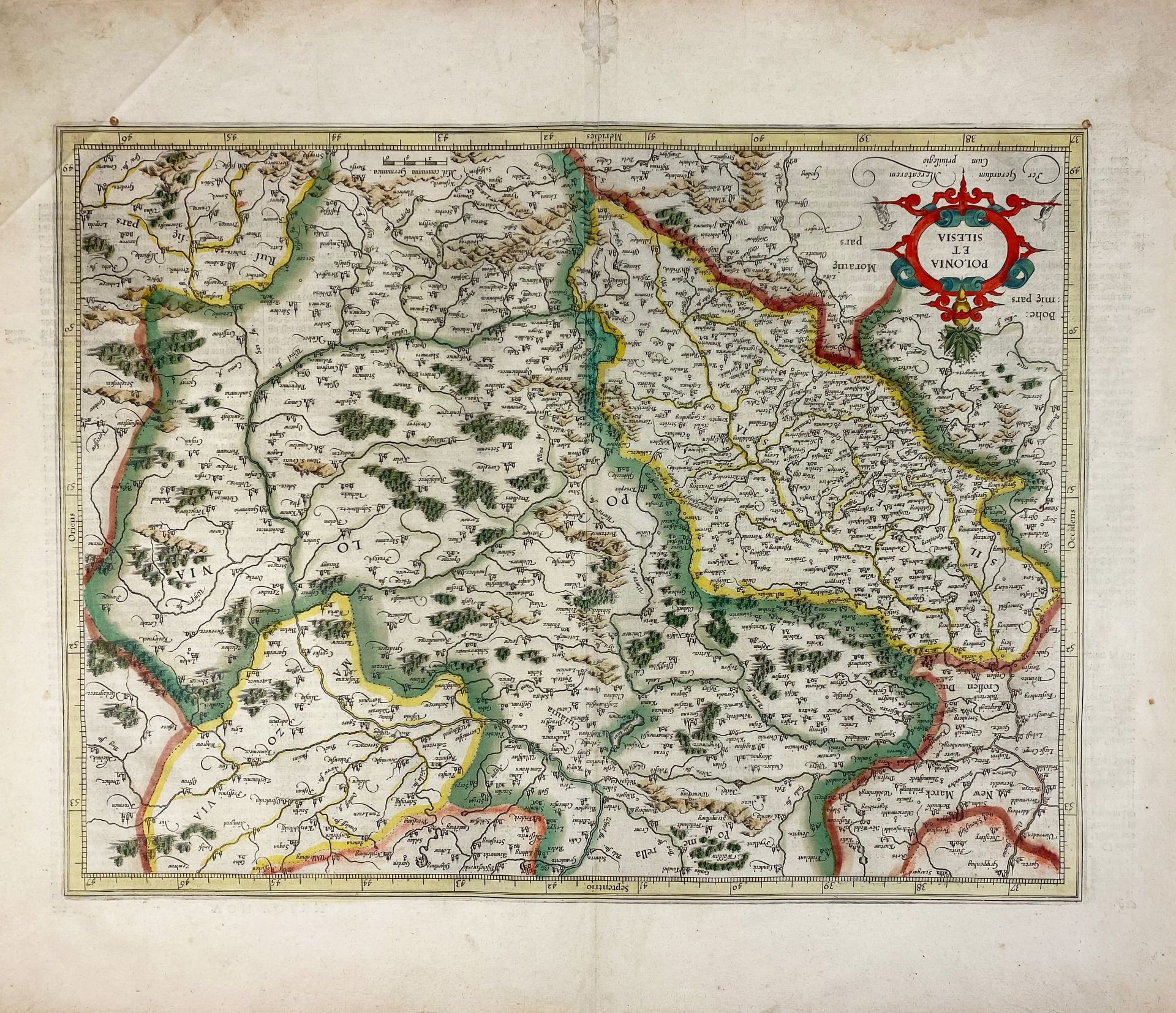 EASTERN EUROPE -- POLAND -- "DUCATUS OSWIECZENSIS, et Zatoriensis". (Amst., J. Blaeu, 1662). Engr - Bild 2 aus 3