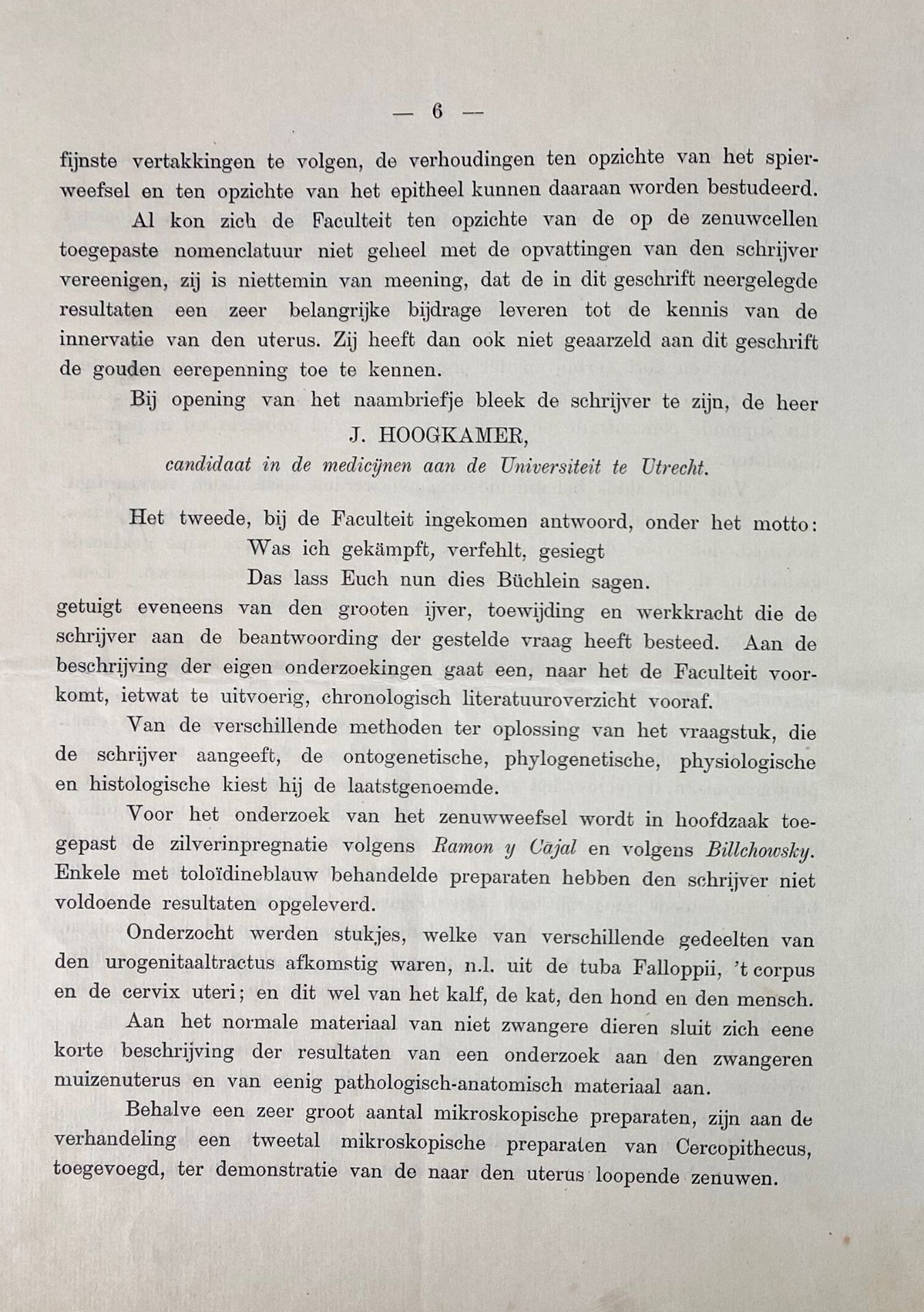 HOOGKAMER, J. (c. 1880?-1929). Onderzoek naar de verspreiding van de zenuwen - Bild 5 aus 5