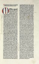 PLATINA, Bartholomaeus. Vitæ pontificum. (Nürnberg, Anton Koberger, 11 Aug. 1481). (128) lvs