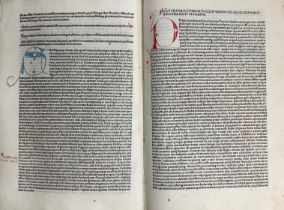 JUVENALIS. Satyræ. (Venice, Theodorus de Regazonibus, June 16th 1491). (120) lvs., incl