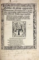 BIBLIA LATINA -- BIBLIA cu[m] pleno apparatu summariorum co[n]cordiantiarum et