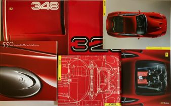 CAR BROCHURES -- FERRARI -- COLLECTION of 31 full colour car brochures relating to