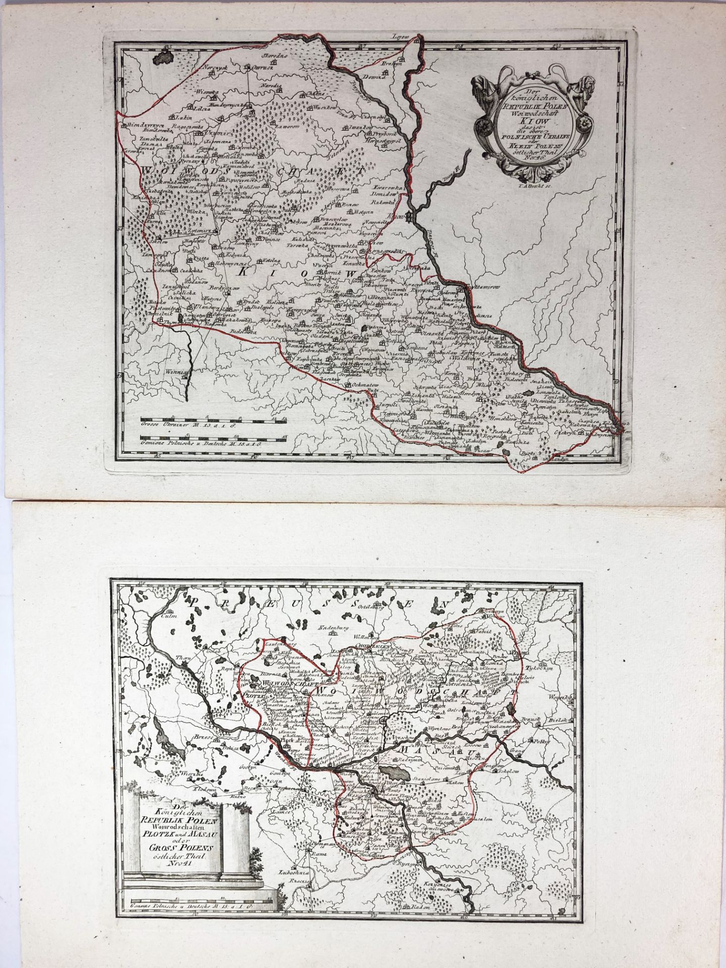 EASTERN EUROPE -- POLAND -- "DER KÖNIGLICHEN REPUBLIK POLEN, Woiwodschaft, Kiow, das ist die