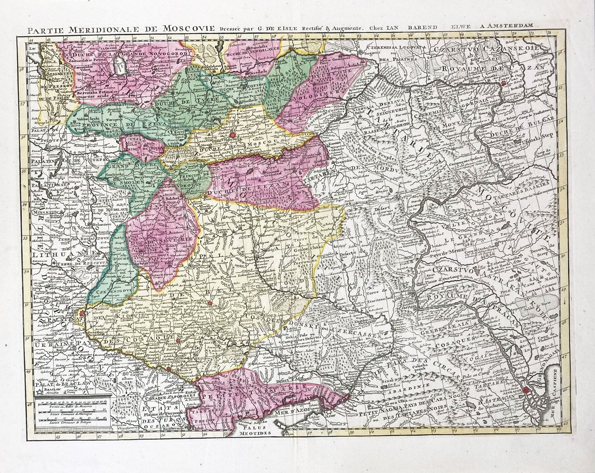 EASTERN EUROPE -- RUSSIA -- "CARTE NOUVELLE DE MOSCOVIE represente la partie septentrionale" (&) "Pa - Image 2 of 2