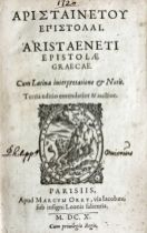 ARISTAENETUS. Epistolae Graecae. Cum Lat. interpret. et notis. 3a ed. emend. et