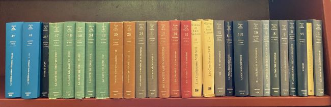 AUGUSTINUS. Œuvres. Par., Desclée de Brouwer, 1949-2001. 28 vols. of the series