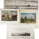LOW COUNTRIES -- COLLECTION of together 11 engr. (perspective) views on 7 plates