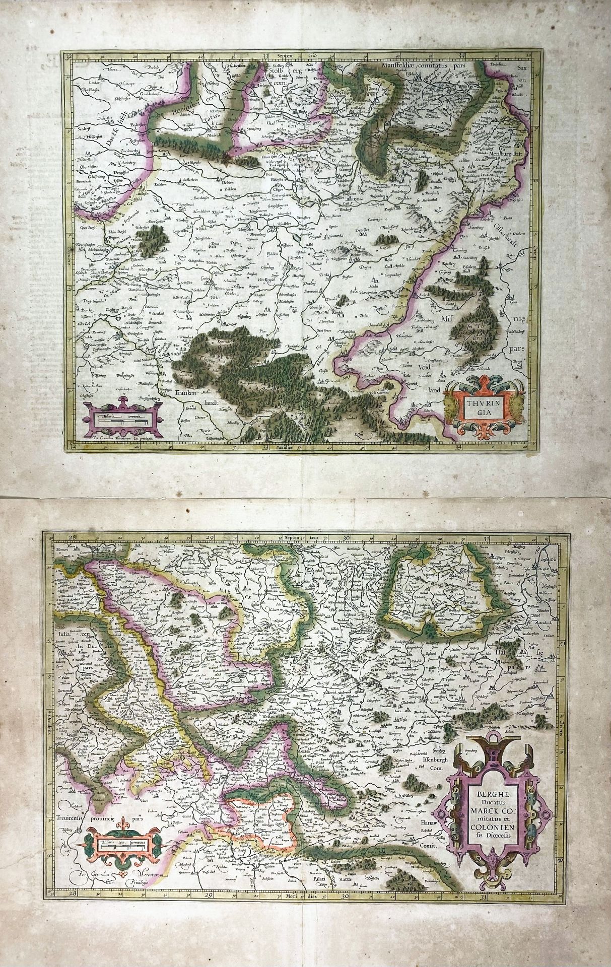GERMANY -- MERCATOR/HONDIUS -- COLLECTION of 7 maps taken from the French edition - Image 2 of 2