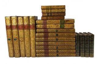 BINDINGS -- COLLECTION of 22 French literary/historical works. 18th/19th c. Dif