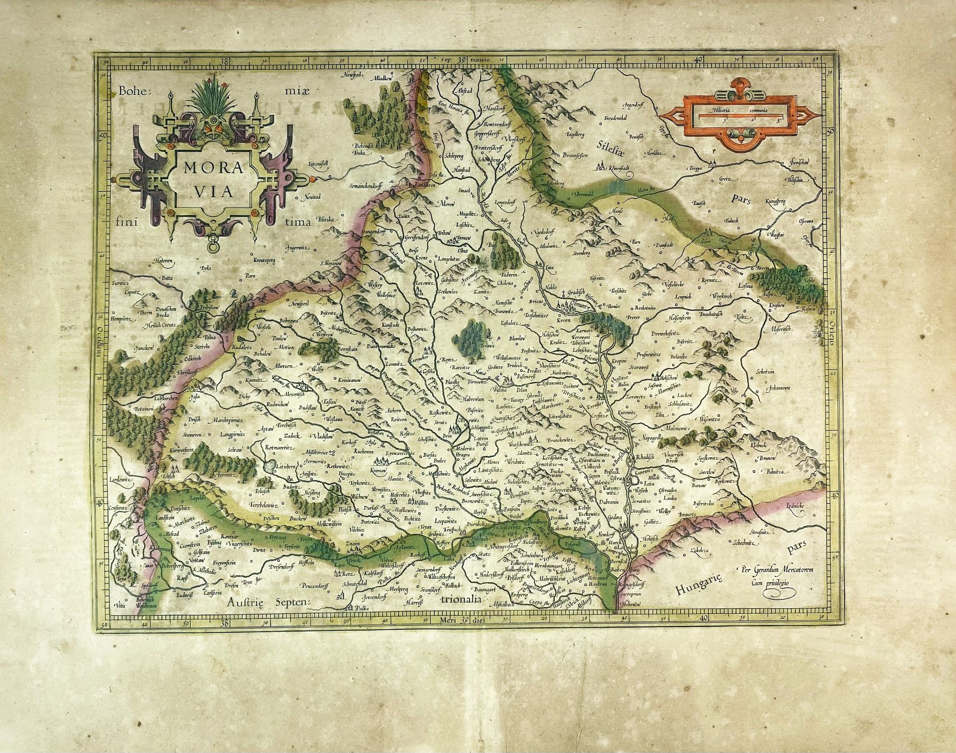 EASTERN EUROPE -- "BOHEMIA". (Amst., G. & J. Blaeu, c. 1645). Engr. plain map - Image 3 of 3