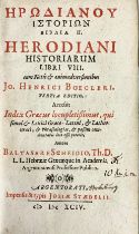 HERODIANUS. Historiarum ll. VIII. (Gr. et Lat.). Cum not. & animadv. J. H