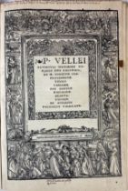 VELLEIUS PATERCULUS, C. Historiæ Romanæ duo volumina. Per Beatum Rhenanum ab interitu