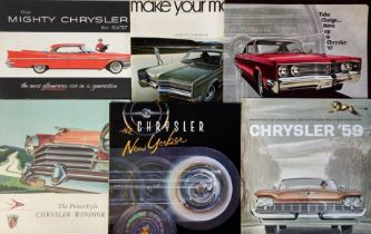 CAR BROCHURES -- CHRYSLER MOTORS CORPORATION -- COLLECTION of 18 full colour promotional brochures