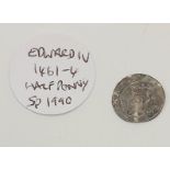 Edward IV Silver Half Penny 1461-1464, in near fine condition, minted in London.