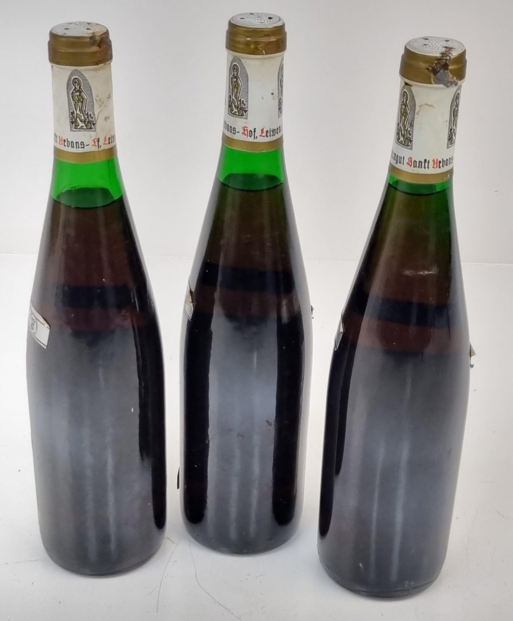 Three Bottles of 1976 Leiwener Klostergarten Beerenauslese German White Wine. This late harvest - Image 4 of 6