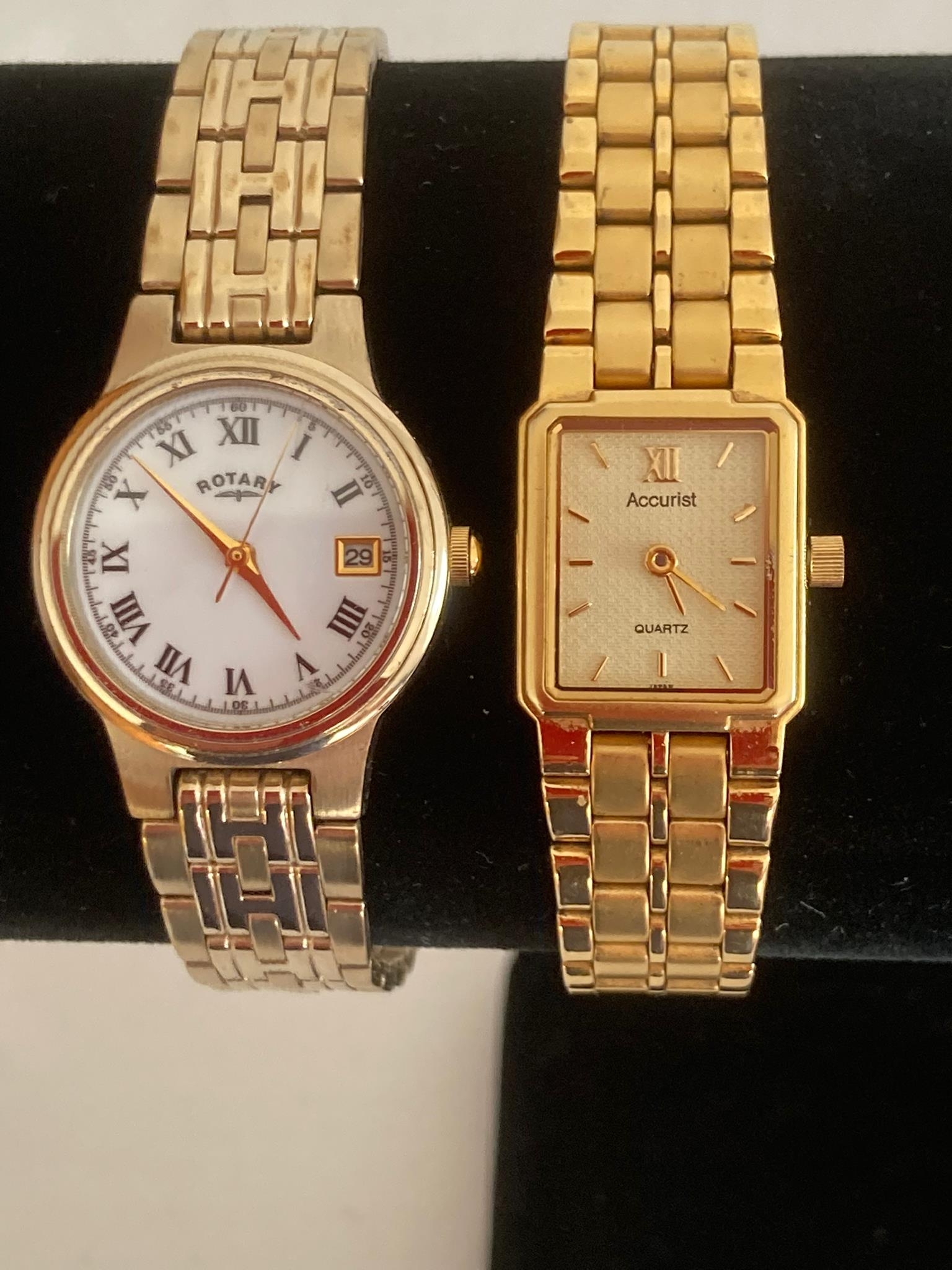 2 x ladies top quality Quartz wristwatches in Gold Tone. To include a ROTARY having mother of - Image 2 of 4