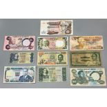 Ten Vintage African (different country) Currency Notes - Fair to excellent condition, but please see