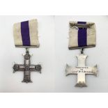 WW1 Canadian Military Cross. Awarded to Lt. W.H. Brown 1918