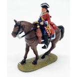 A Del Prado Collection, Marlborough Cavalryman at Blenheim 1704. 9cm in height