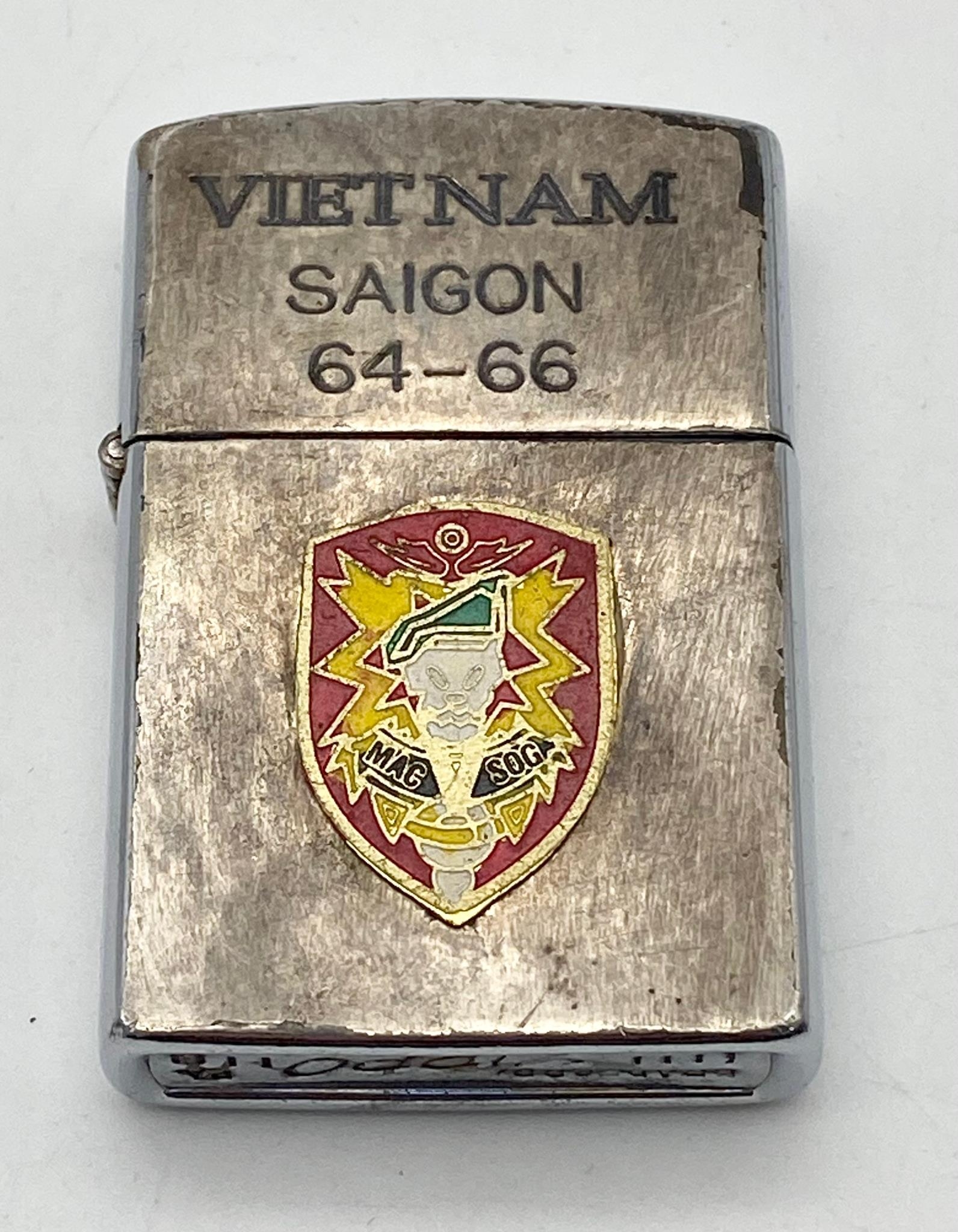 Vietnam War Period US Special Forces Cigarette Lighter. The Zippo made wind proof lighter - Image 4 of 4