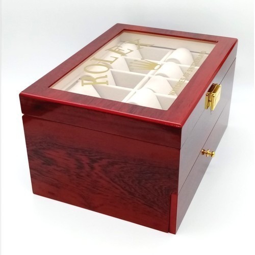 Two-Tier Elite Watch Display Case - Perfect for Rolex Watches. 20 plush watch spaces on two - Image 3 of 5