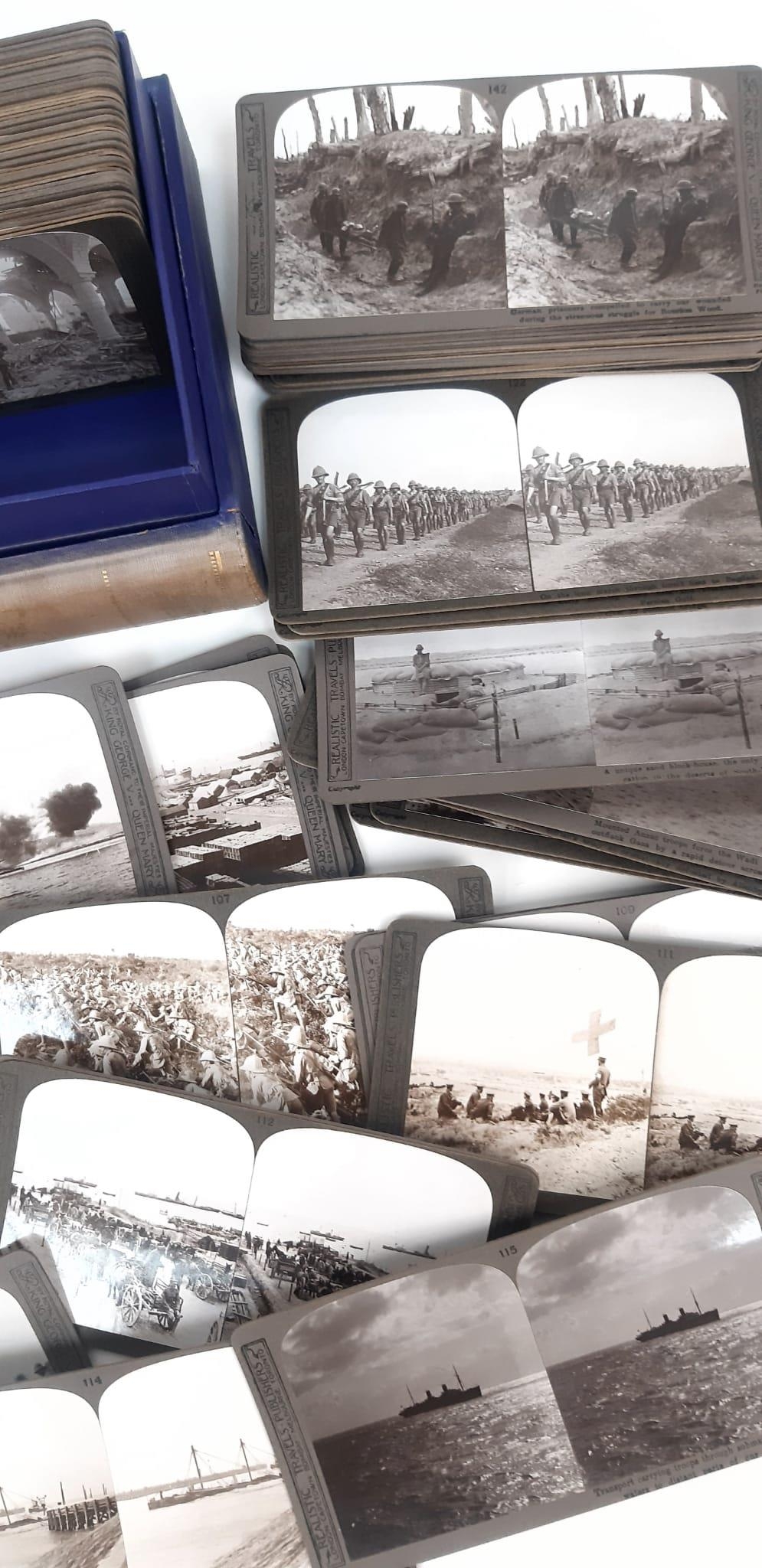 200 Great War Stereoscope Viewing Cards. Two box-sets numbered 1 - 200. Each formed of two silver- - Image 2 of 4