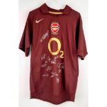 A Signed Arsenal FC Commemorative Shirt from the LAST GAME AT HIGHBURY! A Thierry Henry hat trick