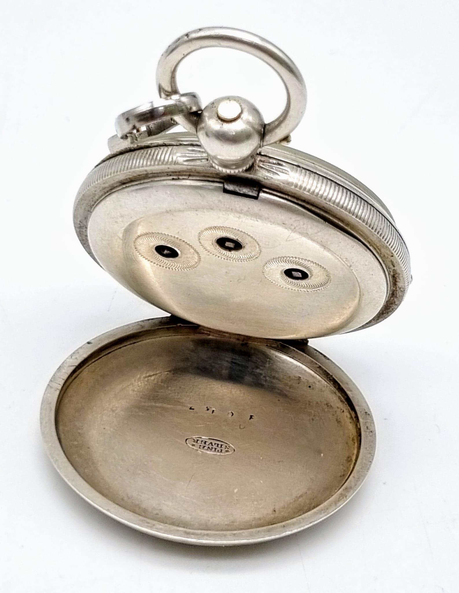 A Fine Silver Antique 1867 Paris Exhibition Prize Medal Chronograph Pocket Watch - N 10157. Three - Image 5 of 6