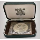 A Royal Mint 1972 Guernsey Commemorative Silver Proof Crown Coin.