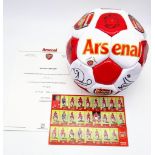 An Official Arsenal FC Signed 2004/5 Football. Signatures include: Henry, Viera, Pires, Ljungberg