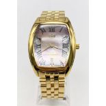 Excellent Condition Limited Edition London Diamond Company 18 Carat Gold Plated, Pearl Faced, Men’