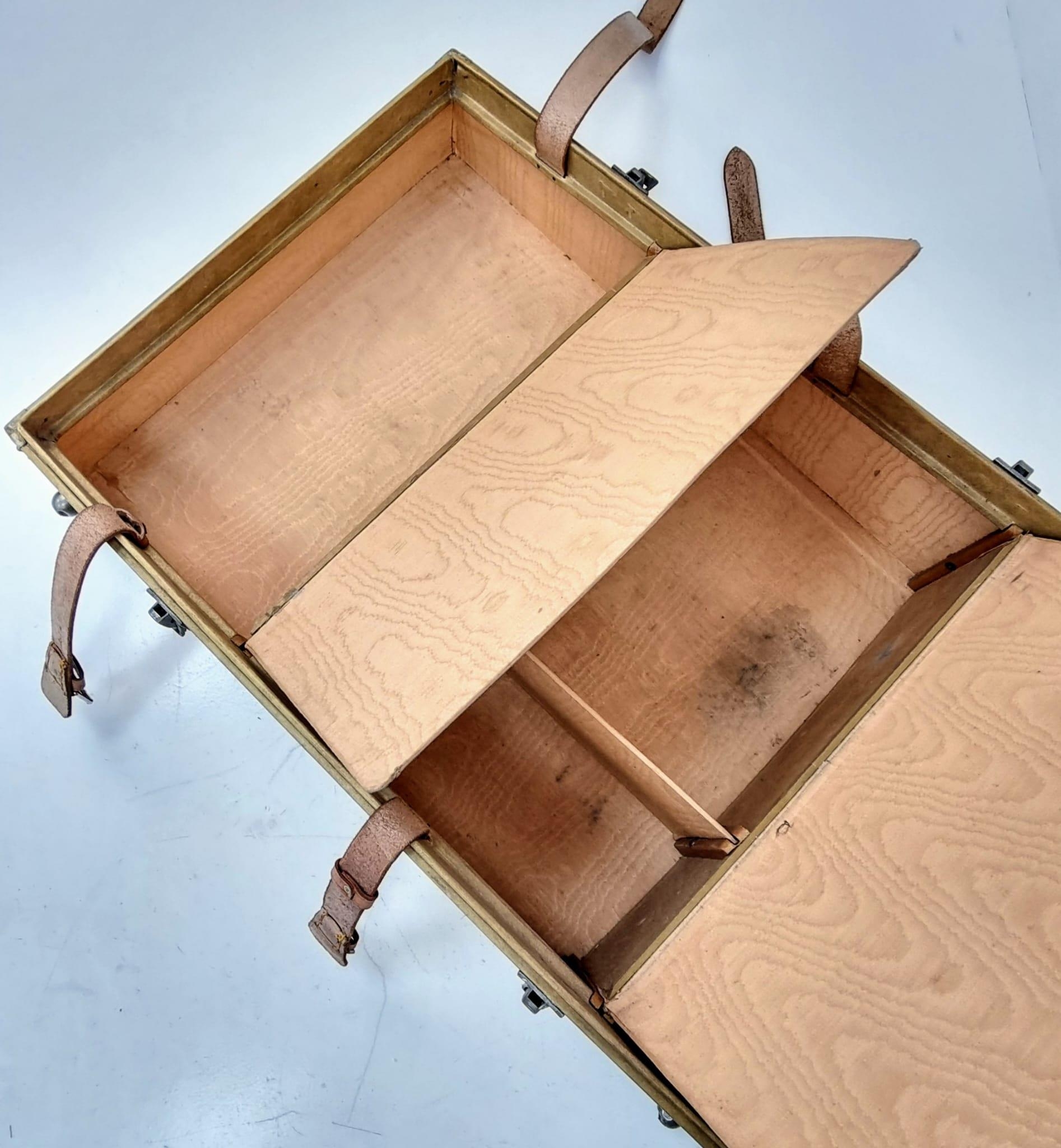 A 1950s Vintage Cruise Liner Wardrobe Trunk Case - Complete with coat hangers! Comes with two Cunard - Image 6 of 10