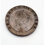 A 1797 George III Cartwheel Two Pence Coin. High grade but please see photos.