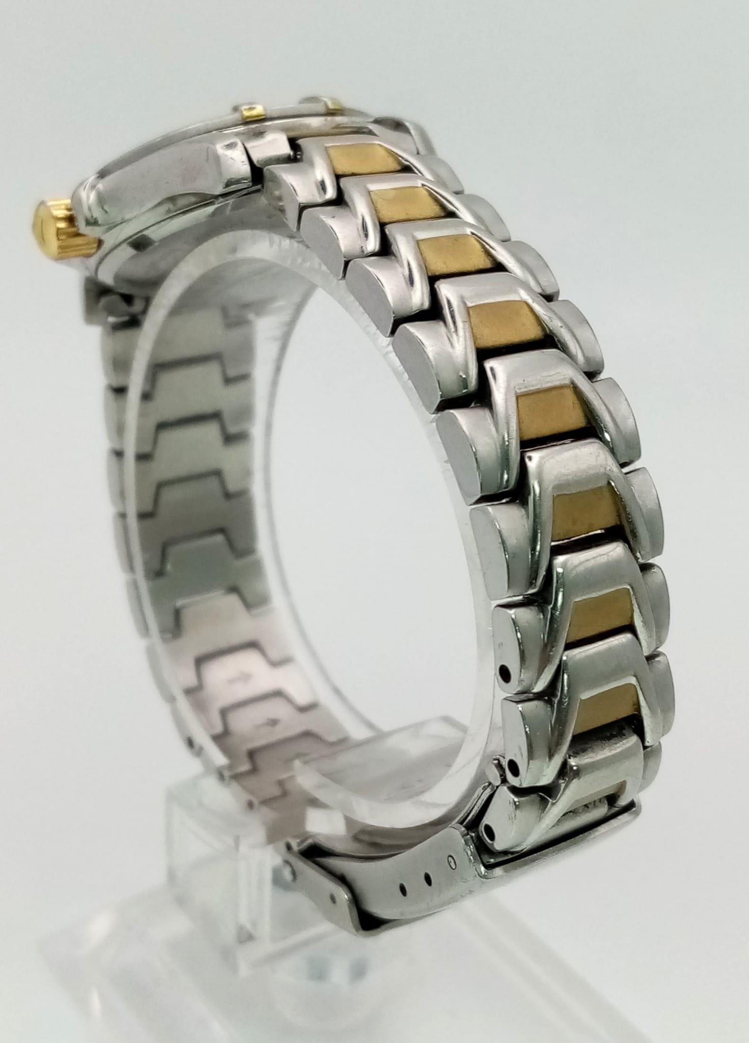 A Tissot 1853 PR 100 Two-Tone Ladies Watch. Water resistant to 100m. Case - 25mm. Quartz movement. - Image 3 of 5