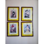 Four Vintage Art Deco Style Schweppes Bi-Centenary Artworks. 44 x 55cm