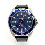 A Limited Edition Vostok K3 Submarine watch. 1756/3000. Black leather strap. Stainless steel