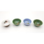 4 Antique Saki Cups. 5.5cm in diameter and 3cm in height each. very nice condition, hand painted.