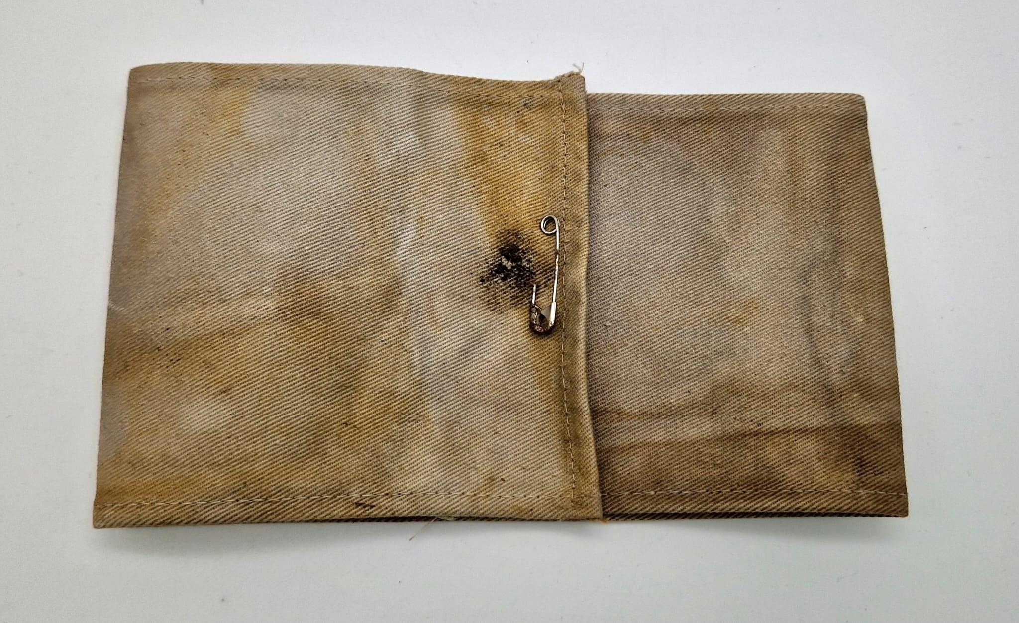 WW1 Ottoman (Turkish) Crescent Moon Medics Armband also worn by stretcher bearers. - Image 3 of 4