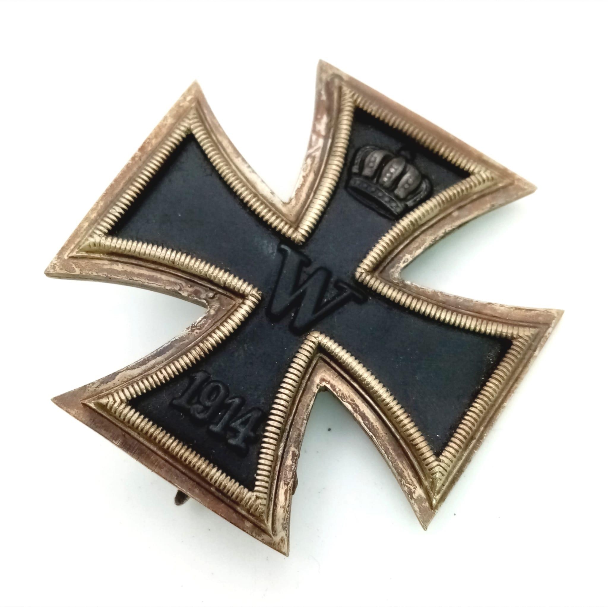 WW1 Imperial German Iron Cross 1st Class in Box. 3 Part Construction – Iron Centre. - Image 2 of 4