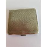 Vintage World War II SILVER CIGARETTE CASE with clear hallmark for Frederick Field Birmingham