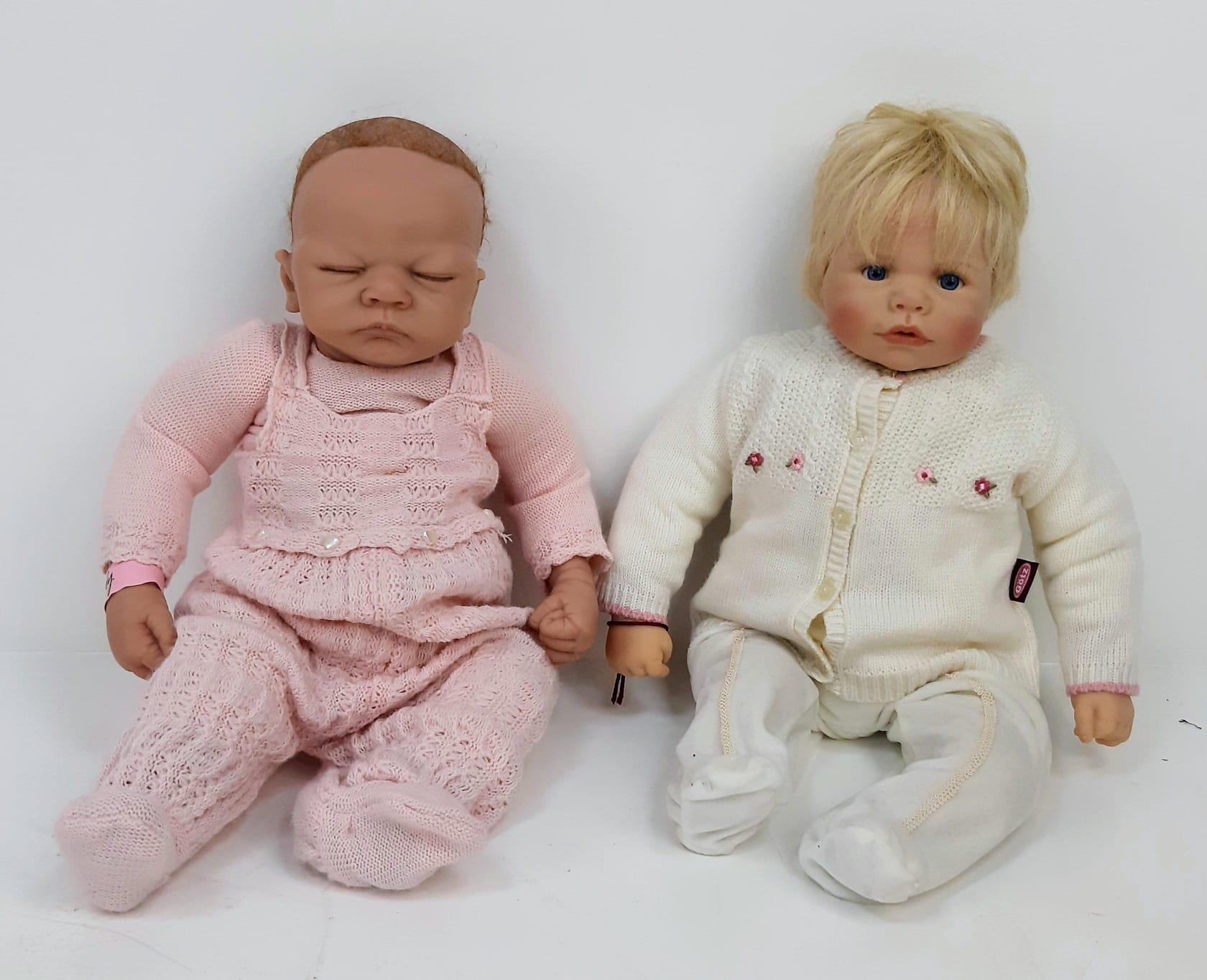 A pair of Re-Born silicone lifelike dolls. In excellent condition.